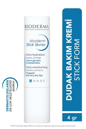 Atoderm Lip Stick Nährende, feuchtigkeitsspendende Lippenpflegecreme mit Vitamin E und Sheabutter 4 gr 3401399372346 - 3