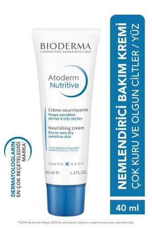 Atoderm Nutrition Sehr trockene, reife Haut, nährende, feuchtigkeitsspendende Gesichtscreme, Avocado und Sheabutter, 40 ml 3401399373008 - 3