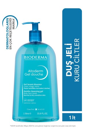 Atoderm Shower Gel Aile Boyu Kuru Ciltler Için Nemlendirici Duş Jeli Bebek Çocuk Yetişkin 1 Lt - 2