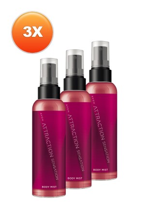 Attraction Sensation Damen-Körperspray 100 ml. Dreierset BODYMIST0011-3 - 2