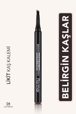 Augenbrauen-Füllstift (Dunkelbraun) – Brow Micro Filler Pen – 004 Deep Brown – 8682536038546 - 1