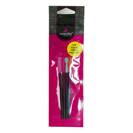 Augenbrauen- und Wimpernbürsten-Set, Mascara-Set, 4-teilig - 6