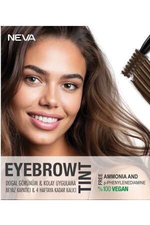 Augenbrauenfärbeset (vegan) 3 NATURAL BROWN – Natürliches Braun - 6