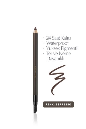 Augenstift – Doppelter Halt, 24 Stunden lang wasserfest, wasserfester Gel-Augenstift – 02 ESPRESSO 1. 2 g - 2