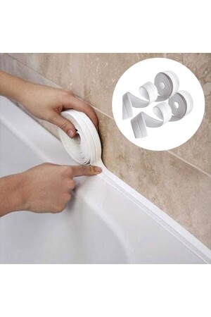 Auslaufsicheres Isolierband für Badezimmer, Badewanne, Waschbecken, weiß - 2