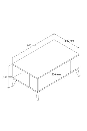 Authentischer Couchtisch 2060 - 6