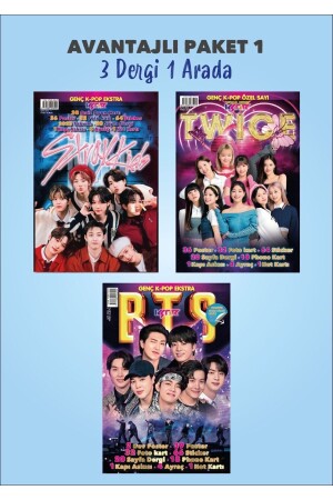 Avantajlı Paket 1 - Twice - Bts - Stray Kids Dergisi - 2