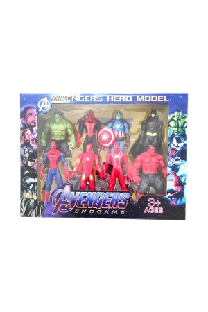 Avengers 8-teiliges Figurenspielzeug Spider-Man Hulk Captain America Batman Iron Man Venom - 4