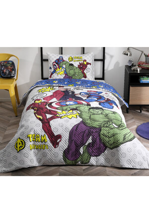 Avengers Team Single Disney lizenziertes elastisches Spannbettlaken gesteppter Kinderbettbezug PR-EVTEKSTILI-52562901327 - 3