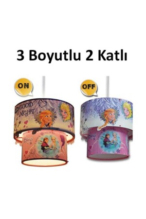 Avize 3 Boyutlu - 3D Frozen Sihirli Tavan Sarkıt Lamba 5105 - 2