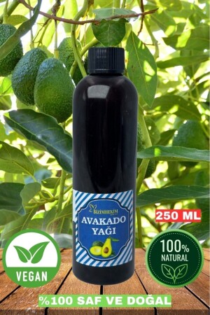 Avokado Yağı %100 Soğuk Sıkım Cam Şişe Avakado Yağı Doğal 250 ml Avocado Oil - 3