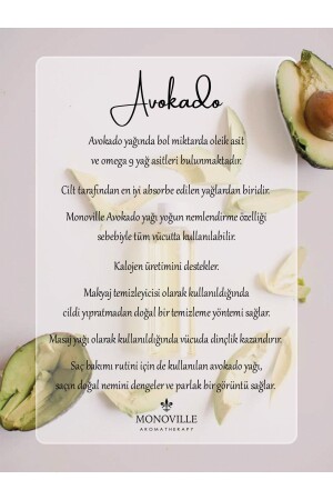 Avokado Yağı 30 ml Soğuk Sıkım %100 Saf ve Doğal (Avocado Oil) - 5