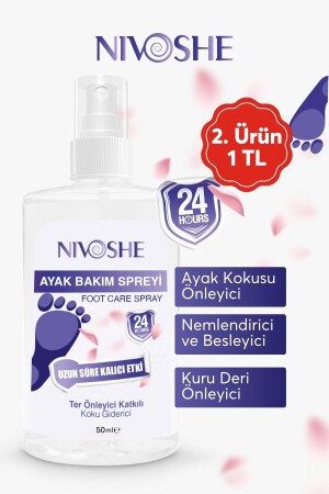 Ayak Koku Önleyici- Ayak Kokusu Spreyi -kaşıntı Giderici Ve Nemlendirici Ayakkabı Koku Spreyi 50 ml - 2