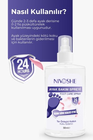 Ayak Koku Önleyici- Ayak Kokusu Spreyi -kaşıntı Giderici Ve Nemlendirici Ayakkabı Koku Spreyi 50 ml - 4