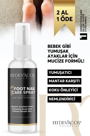 Ayak Koku Önleyici Sprey Ayak Kokusu Giderici Ayakkabı Koku Terleme Önleyici Sprey 50ml - 2