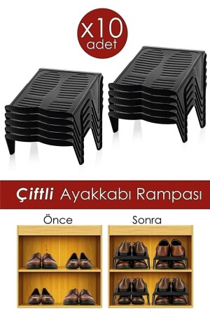 Ayakkabı Düzenleyici Çiftli Rampa 10'lu Düzenleyici P828S9564 - 1