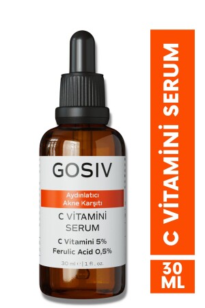 Aydınlatıcı ve Akne Eğilimli Ciltler İçin C Vitamini Serum 30 ML (C Vitamini 5% - Ferulic Acid 0,5%) TYC00843557386 - 2