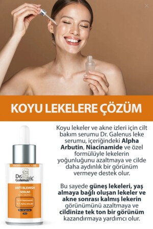 Aydınlatıcı Vitamin C Ve Koyu Leke Karşıtı Niacinamide & Arbutin Ikili Bakım Serum Seti (50 ML) - 8