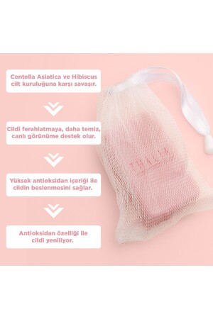 Aydınlatmaya Yardımcı Centella Asiatica & Hibiskus Özlü Lifli Sabun 140gr - 4