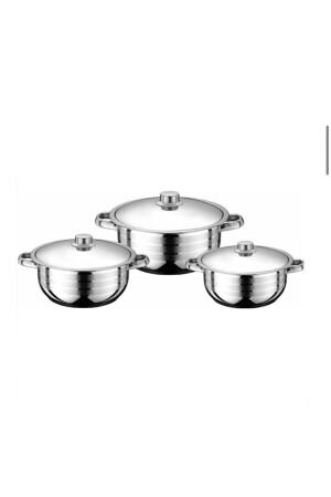 Aykut Metal Erena Cookware 6 Parça Boru Kulp Tencere Seti EBK6 - 2