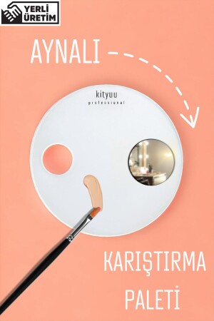 Aynalı Karıştırma Paleti Yuvarlak - 1