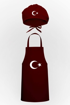 Ayyıldız Design Küchenschürze und Haube Vorteilspaket TTP0051 - 2