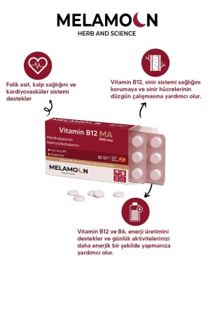 B12 – B6 und Folsäure: Nervensystem – Schwangere und Blutbildung unterstützen 1000 mcg - 4