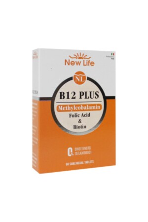 B12 Plus 60 Dilaltı Tablet - Vişne 7640128140139. 4382 - 6