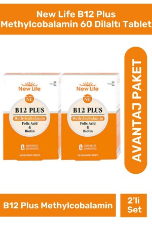 B12 Plus Methylcobalamin 60 Dilaltı Tablet 2'li Paket - 2