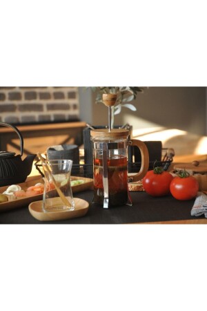 B2486 Ginza - French Press 350 ml (ÇAY PRESİ) Bitki Çayı Demleme - 7