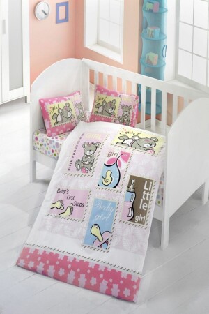 Baby-Bettbezug-Set, 100 % Baumwolle, Vic_Bebe_Nev_009 - 1