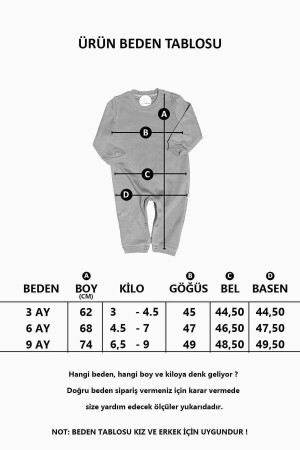 Baby-Doppel-Jeansoverall mit Teddybär-Spielzeug BEBECİ. 000324 - 9