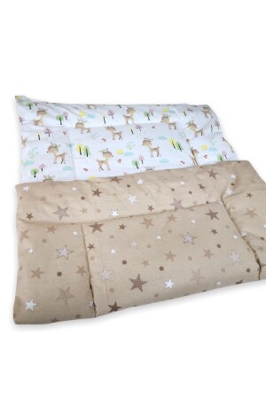 Baby-Kinderdecke Standard 100x120 cm Karaca Brown Star Quilted 2166 - 4