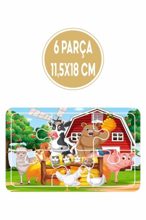 Baby Puzzle 6 Parça 6 Adet Puzzle Seti-3 - 8