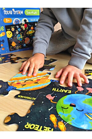 Baby Puzzle Dev Gezegenler Puzzle | Jumbo Yer Puzzle | Eğitici Solar Sistem 24 Parça Gezegen 03 - 6