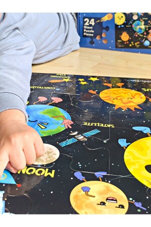 Baby Puzzle Dev Gezegenler Puzzle | Jumbo Yer Puzzle | Eğitici Solar Sistem 24 Parça Gezegen 03 - 7