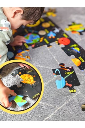 Baby Puzzle Dev Gezegenler Puzzle | Jumbo Yer Puzzle | Eğitici Solar Sistem 24 Parça Gezegen 03 - 9