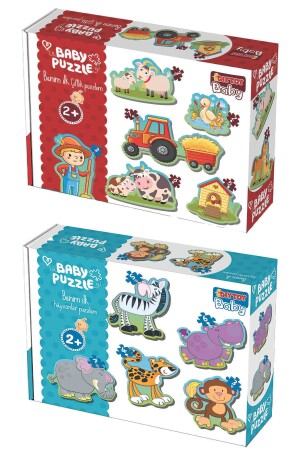 Baby Puzzle Ilk Hayvanlarım Ve Ilk Çiftlik Puzzlem Seti DTBP2S - 1