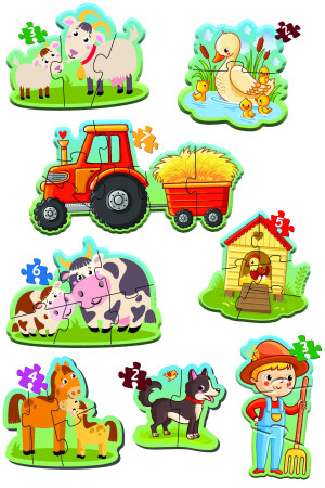 Baby Puzzle Ilk Hayvanlarım Ve Ilk Çiftlik Puzzlem Seti DTBP2S - 7