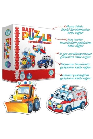 Baby Puzzle Sevimli Araçlar - 4