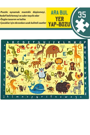 Baby-Puzzle Tiere Englisches Alphabet Suche Ort finden Puzzle | - 3