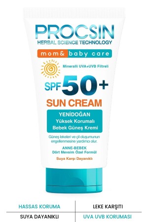 Baby-Sonnencreme mit hohem UV-Schutz für Babys und Kinder, LSF 50+, 50 ml - 2