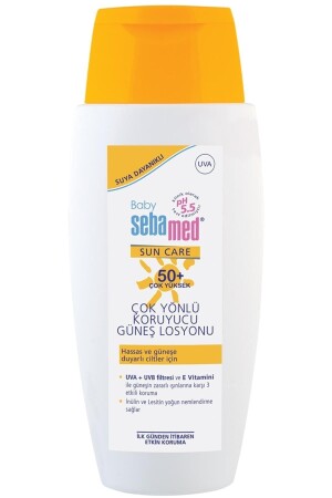 Baby Sun Care Suya Dayanıklı Spf 50- Çok Yönlü Koruyucu Bebek Güneş Losyonu 150 Ml THTKDNNW1022137 - 2