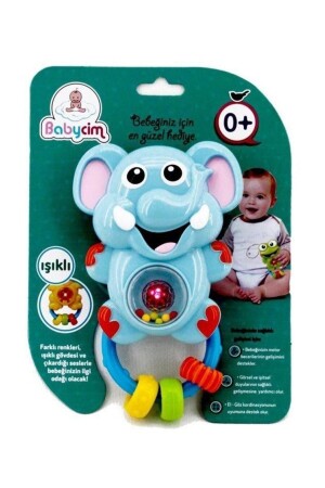 Babycim Batteriebetriebene Elefantenrassel WD-3661A-BABY - 3