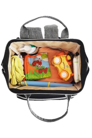 Babypflegetasche Mutter Babypflegerucksack Grau Schwarz (Inlandsprodukt) BBÇAI20 - 6