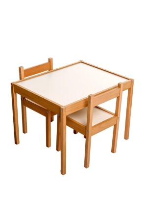 Babyspielzeug Montessori-Holztisch- und Stuhlset TYC00214147513 - 4