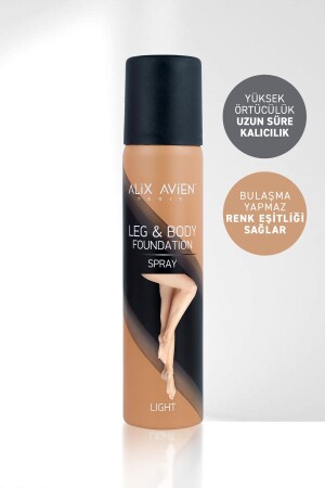 Bacak Fondöteni Light Bronzlaştırıcı Etkili Çatlak Ve Görünümü Önleyici Sprey Fondöten 75 ml - 3