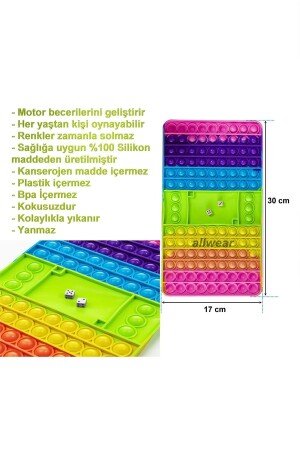 Backgammon Popit Würfelspielzeug Sensory Giant 1134 - 2