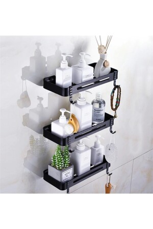 Badezimmer-Organizer aus Metall, Shampoo-Regal EVORG0002 - 8