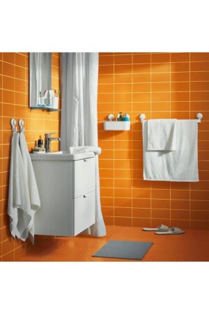 Badezimmer-Toilettenvorleger für den häuslichen Gebrauch, musterlos, 40 x 60 cm, 02856 - 4